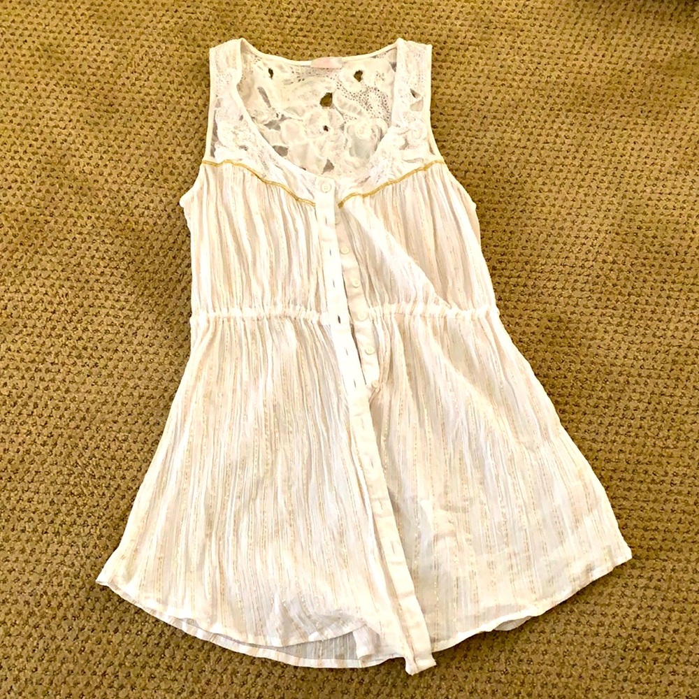 Free People White Tunic